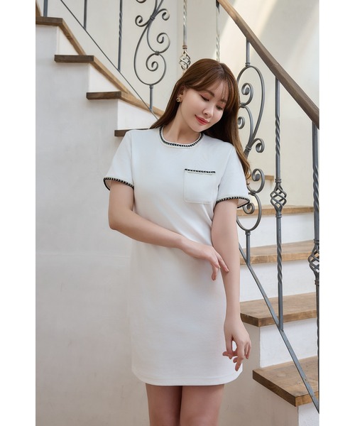 ワンピース Her lip to Braid Mini Dress Her lip to ワンピース Braid Mini Dress : ZOZOTOWN Yahoo!店