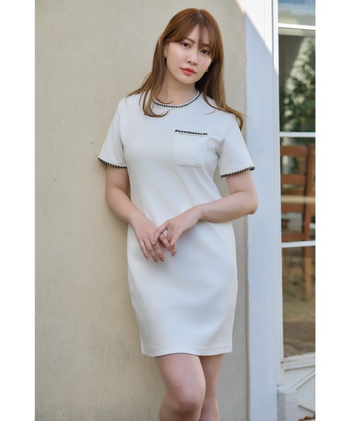 ワンピース Her lip to Braid Mini Dress Her lip to ワンピース Braid Mini Dress : ZOZOTOWN Yahoo!店