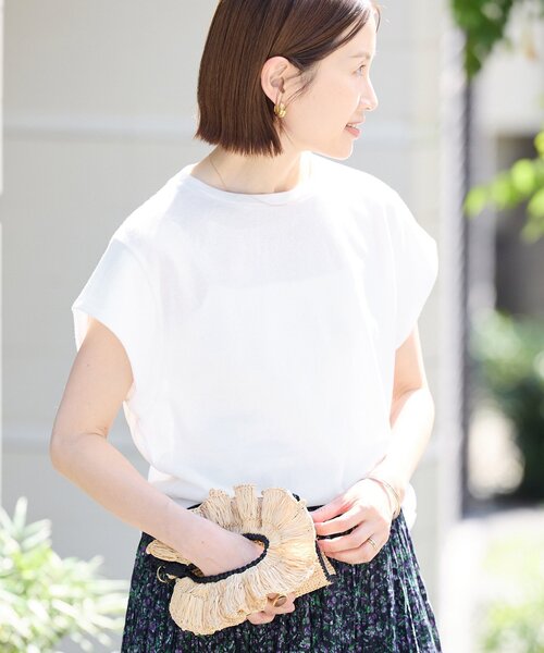IENA tシャツ 「追加」シアーミニ裏毛 Tシャツ レディース