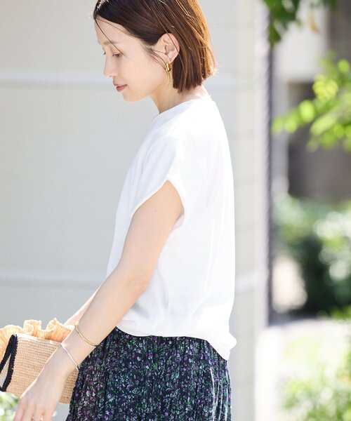 IENA tシャツ 「追加」シアーミニ裏毛 Tシャツ レディース