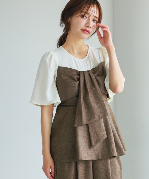 tシャツ 「追加1」ビスチェドッキングプルオーバー　 497653 レディース