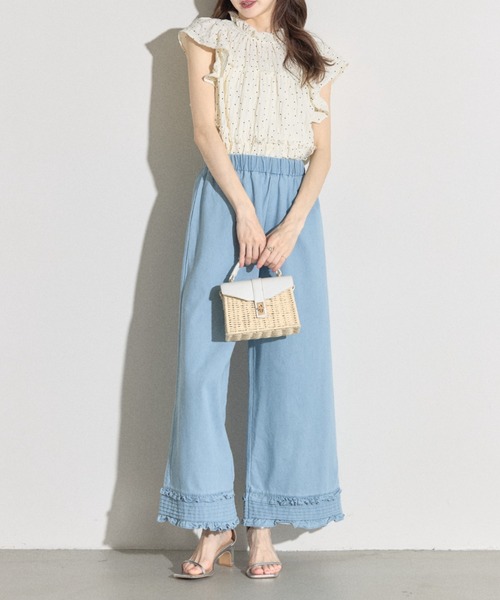 tocco closet ブラウス シャツ 「ZOZO限定」シャーリングドット