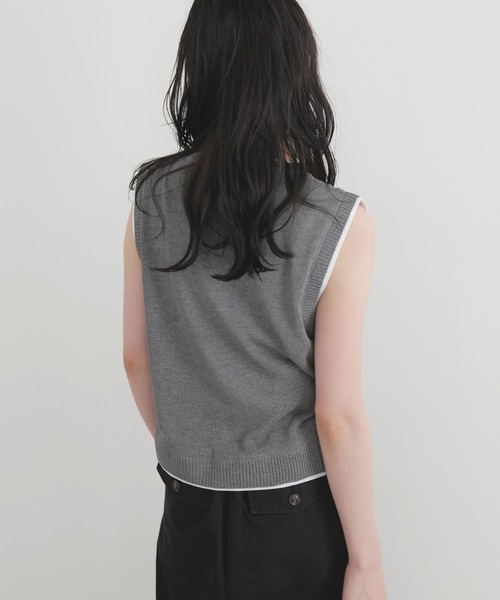 美品✨️慈雨 ジウ ベスト ジレ アシンメトリー リブ ニット ハイカウント 40 楽天市場】ベスト レディース 春夏 前開き ジレ ジレンチ 無地