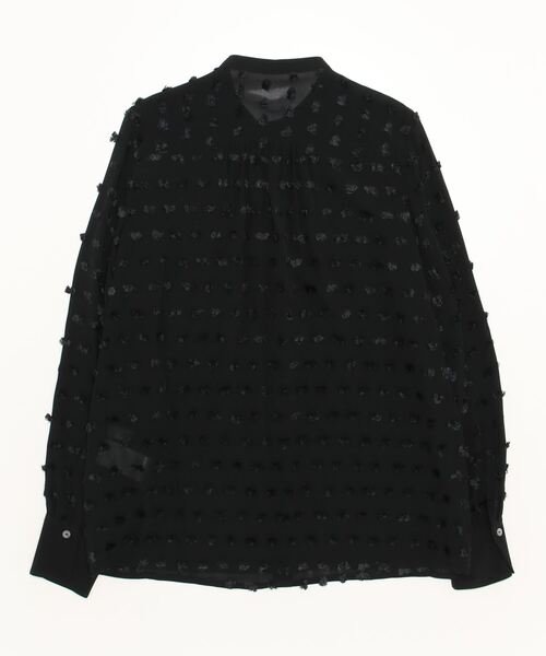 「Demi-Luxe BEAMS」 長袖ブラウス 38 ブラック レディース Demi-Luxe BEAMS 「Demi-Luxe BEAMS」 長袖ブラウス 38 ブラック