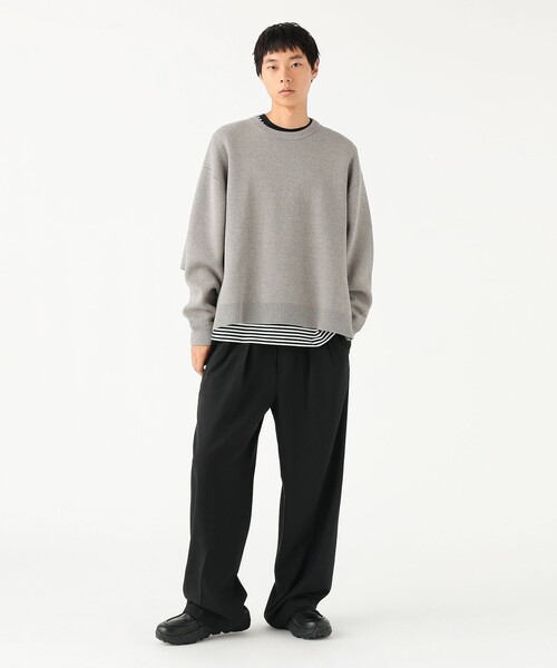 BEAMS（ビームス） セーター ニット ワイドショートフィット 12ゲージ