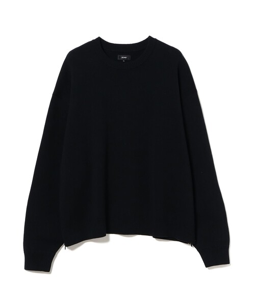 ビームス黒ニット BEAMS（ビームス） セーター ニット ワイドショートフィット 12ゲージ