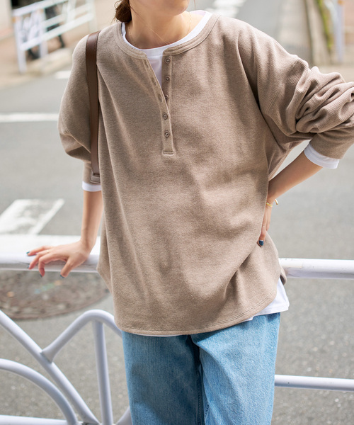 tシャツ 「追加」2枚SETヘンリーネックプルオーバー レディース Spick＆Span tシャツ 「追加」2枚SETヘンリーネックプルオーバー