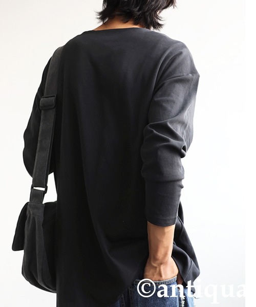 antiqua（アンティカ） tシャツ 綿100% ドロップショルダー ロンT