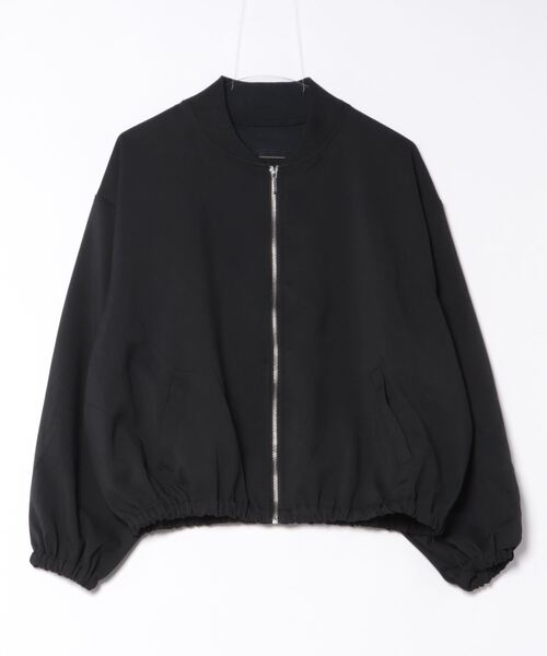 「actuel」 ジップアップブルゾン FREE ブラック レディース_画像9
