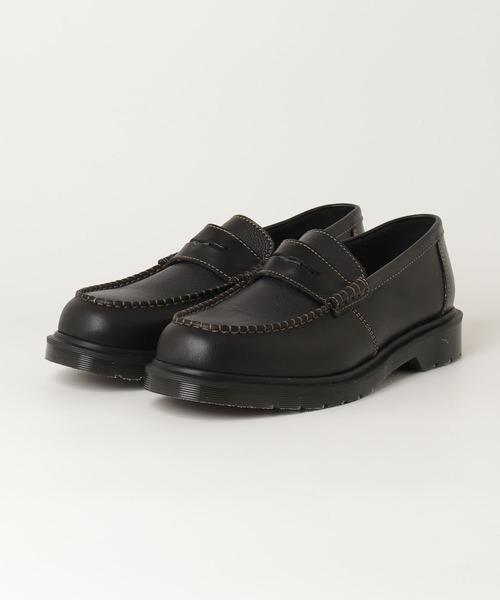 Dr. Martens 黒 編み込みローファー　22cm ドクターマーチン Dr.Martens レディース ローファー 厚底