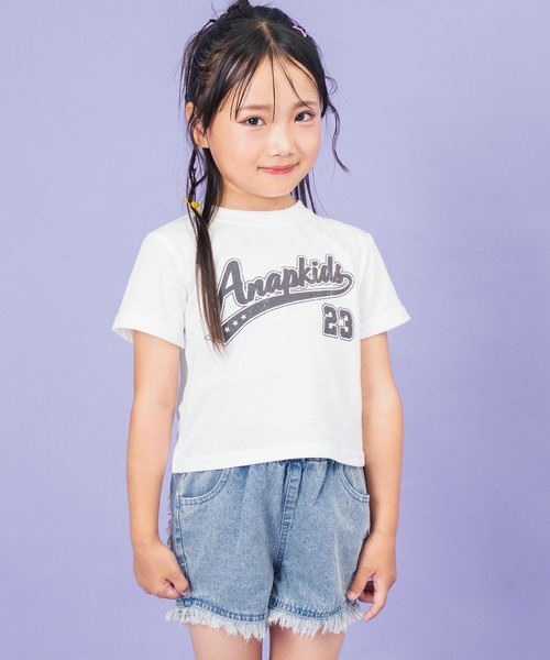 ANAP kids（アナップキッズ） tシャツ スタジアム ロゴ プリント T 