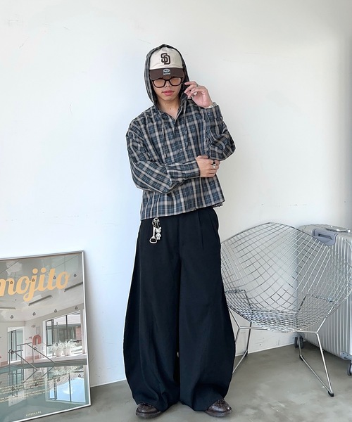 MandO（エムオー） ワイドパンツ スラックス アソートバルーンバギー