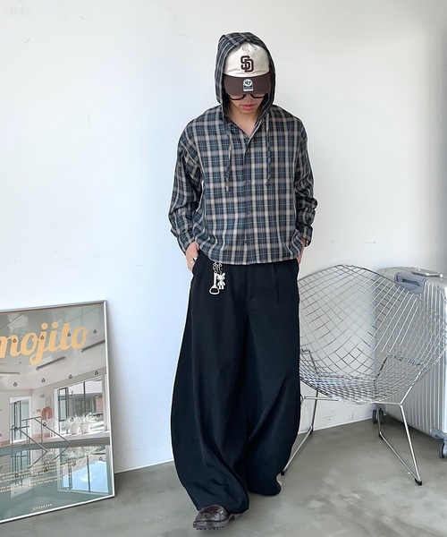 MandO（エムオー） ワイドパンツ スラックス アソートバルーンバギー