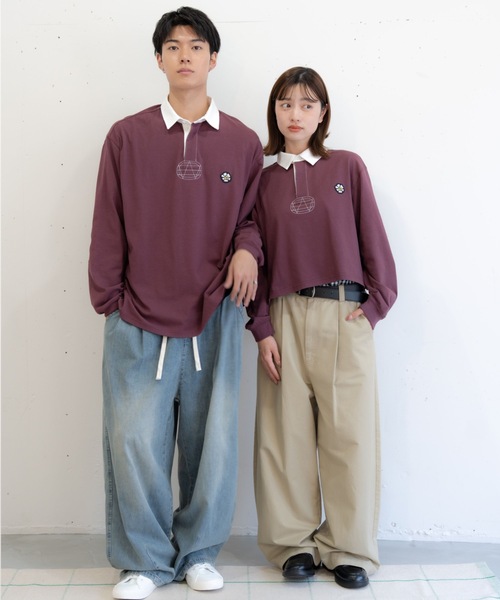 bashful base Oriental ポロシャツ 「bbO」ロゴオーバーポロシャツ