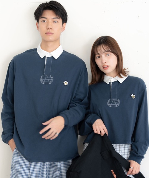 BATONER 24ss コットンニットポロシャツ　サイズ2 navy YONETOMI NEW BAISC (ヨネトミ ニューベーシック) 95-252-026 [LIGHT