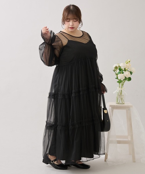 Louiosy（ルオシー） ワンピース 「Louiosy」「大きいサイズ」バック