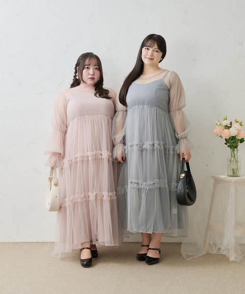 Louiosy（ルオシー） ワンピース 「Louiosy」「大きいサイズ」バック