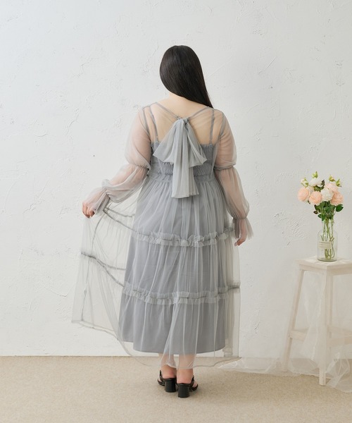 Louiosy（ルオシー） ワンピース 「Louiosy」「大きいサイズ」バック