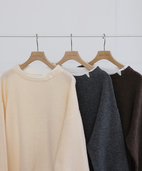select MOCA（セレクトモカ） ニット セーター レイヤードライククルー