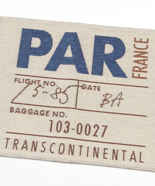 niko and…（ニコアンド） クッション クッションカバー BAGGAGE TAG