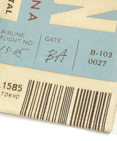 niko and…（ニコアンド） クッション クッションカバー BAGGAGE TAG