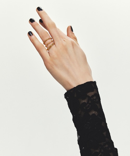 指輪 リング 「les bon bon」K18 confident S ring/コンフィデント S リング BOB747 レディースの画像
