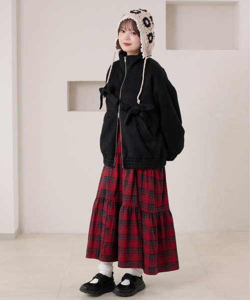 kutir（クティール） ブルゾン アウター 厚手 ダブルジップリボン