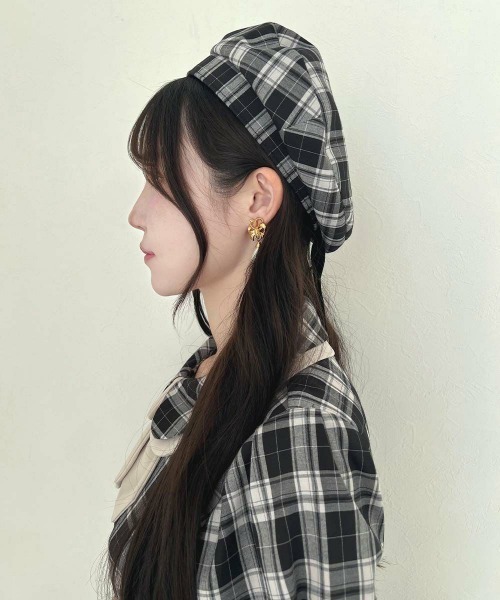 F i.n.t（フィント） 帽子 ベレー帽 別珍リボンベレー帽 レディース