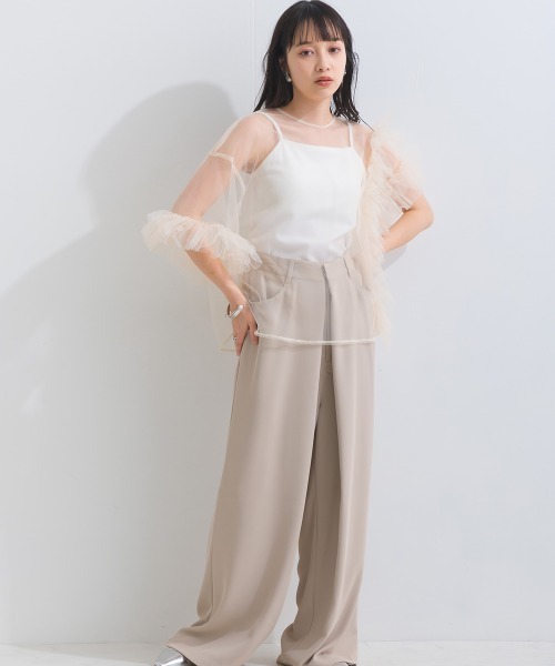 「terrace」 半袖ブラウス MEDIUM アイボリー レディース_画像5