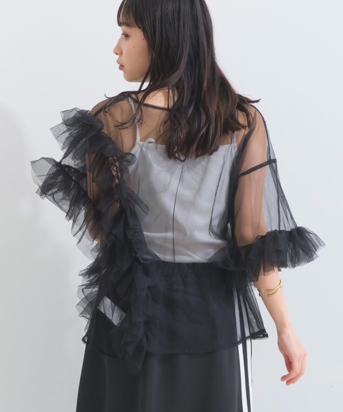 「terrace」 半袖ブラウス MEDIUM アイボリー レディース_画像8