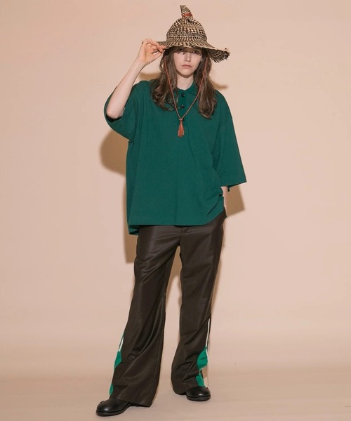 「my beautiful landlet」 半袖ポロシャツ 1 ブラウン メンズ_画像6