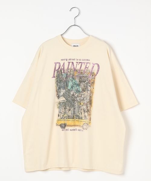 「PBLIM」 半袖Tシャツ FREE クリーム レディース_画像2