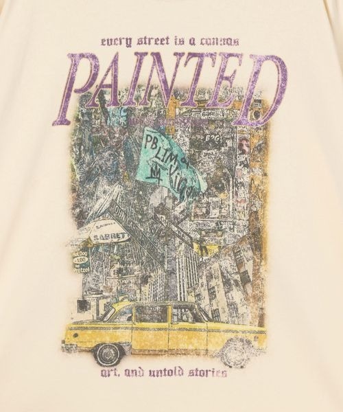 「PBLIM」 半袖Tシャツ FREE クリーム レディース_画像6