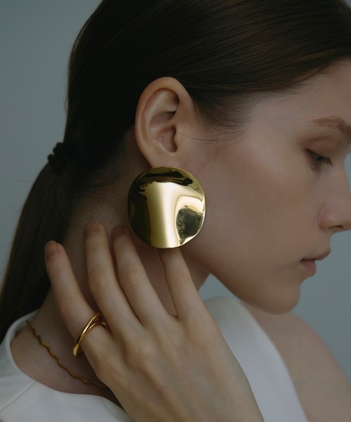 CENE ピアス 「CENE」セネ/ニュアンスモールディングピアス レディース