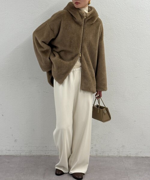 Loungedress（ラウンジドレス） ブルゾン アウター フードフェイク