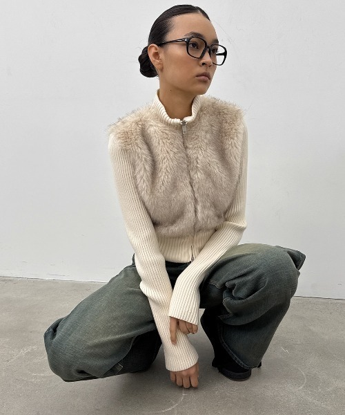 BLACKUP（ブラックアップ） コート アウター 「MADE」 ファーニット