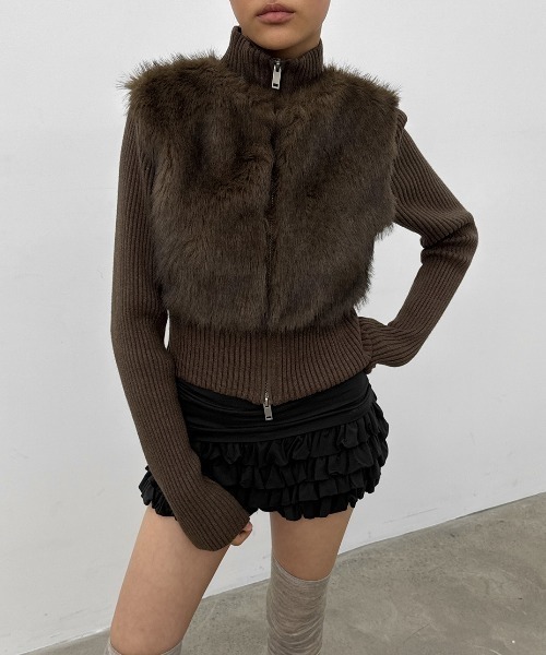 BLACKUP（ブラックアップ） コート アウター 「MADE」 ファーニット