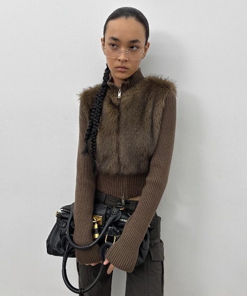 BLACKUP（ブラックアップ） コート アウター 「MADE」 ファーニット