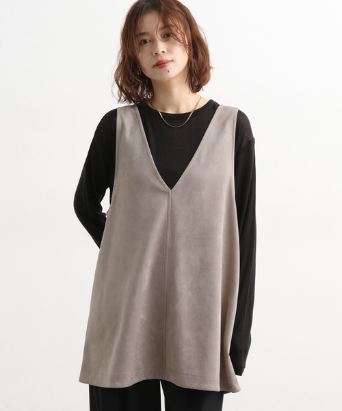 値下げTheory Dawson Faux ジップアップベスト クリーニング済 値下げ