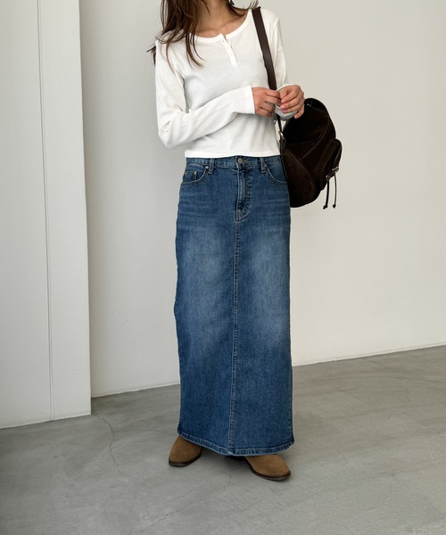 CANAL JEAN 「CANAL JEAN」 「Elmar」デニムロングスカート MEDIUM