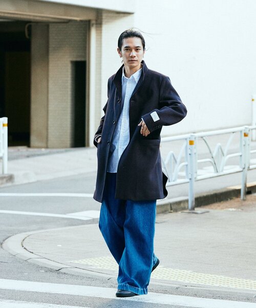 【新品】JOURNAL STANDARD コットンステンカラーコート 紺 JOURNAL STANDARD（ジャーナルスタンダード） ステンカラーコート