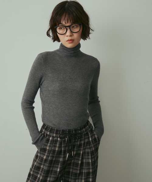 ニット/セーター admance Turtle Knit Tunic full/fill. ニット セーター turtle neck besic knit / タートルネック