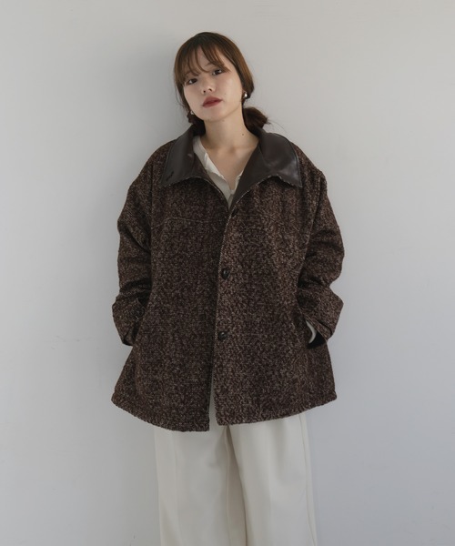 hellam（ヘラム） コート アウター 「sakippe×hellam」レザーカラー