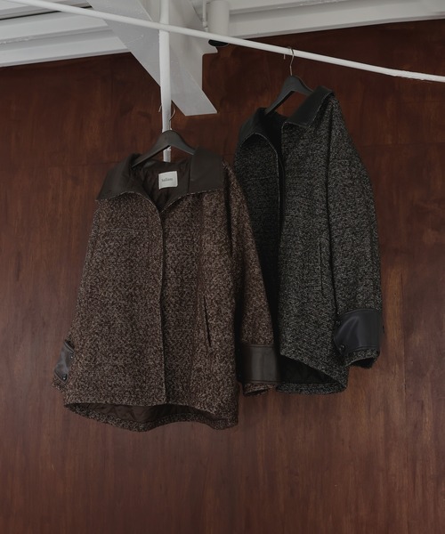 hellam（ヘラム） コート アウター 「sakippe×hellam」レザーカラー