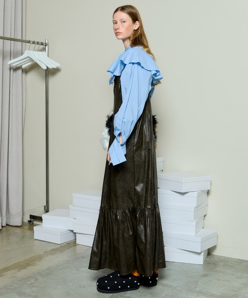 MAISON SPECIAL（メゾンスペシャル） ワンピース Vegan Leather Dress