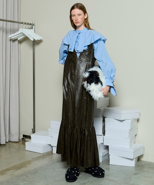 MAISON SPECIAL（メゾンスペシャル） ワンピース Vegan Leather Dress