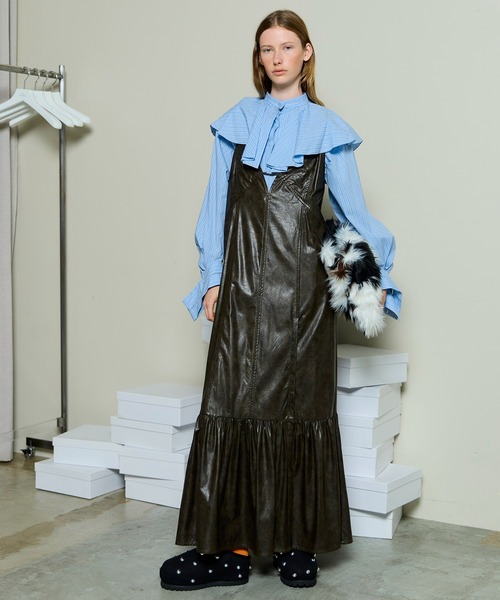 MAISON SPECIAL（メゾンスペシャル） ワンピース Vegan Leather Dress