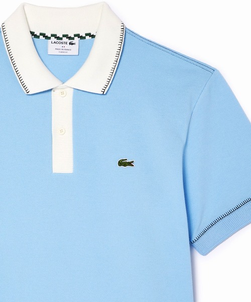「LACOSTE」 半袖ポロシャツ 2 ライトブルー メンズ
