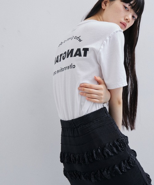 「TANGTANG」 半袖Tシャツ S ホワイト レディース_画像6