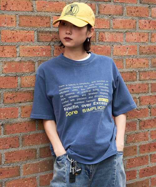 「FFEIN」 半袖Tシャツ SMALL ネイビー メンズ_画像6